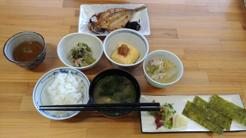 みさきロッジニシダの朝食
