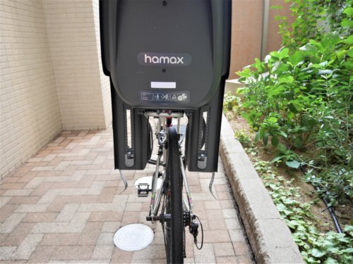 クロスバイクに子乗せチャイルドシート